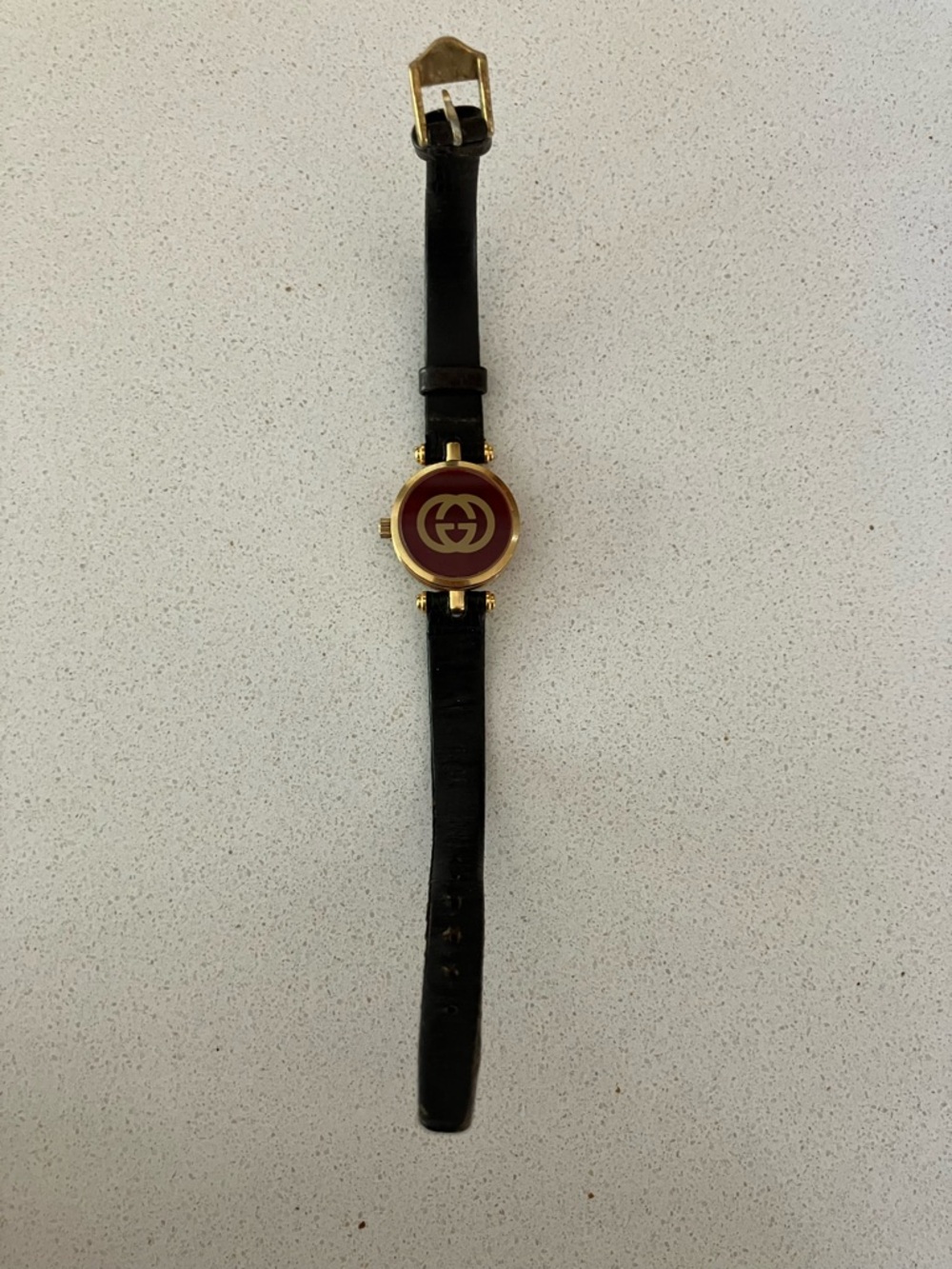 Gucci Brown Leather Strap Watch with Gold Case - Picture 7 of 11